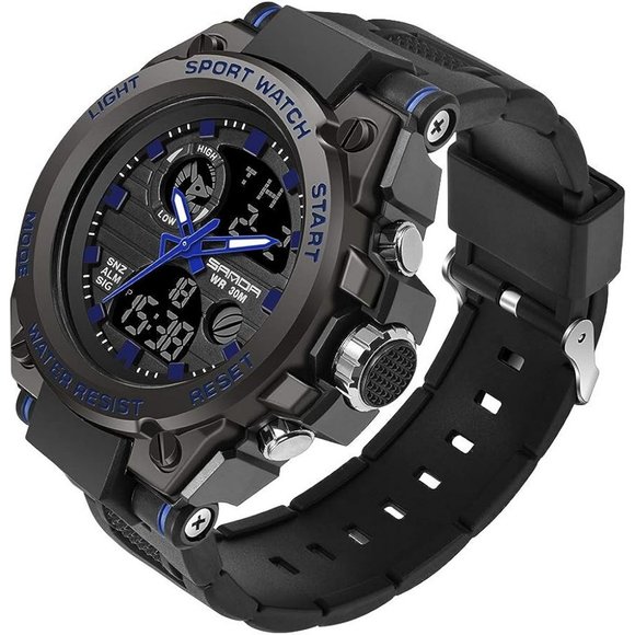 KXAITO Men's Sports Waterproof Military Watch Date Multi Function LED Watch - Picture 1 of 7